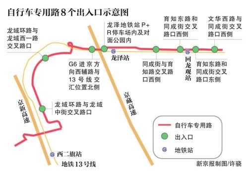 北京将开通首条自行车专用路 行人和电动车禁入