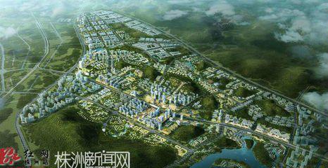 新城位于醴陵长庆示范区醴陵大道两厢,北接沪昆高速,南临长庆大道,西