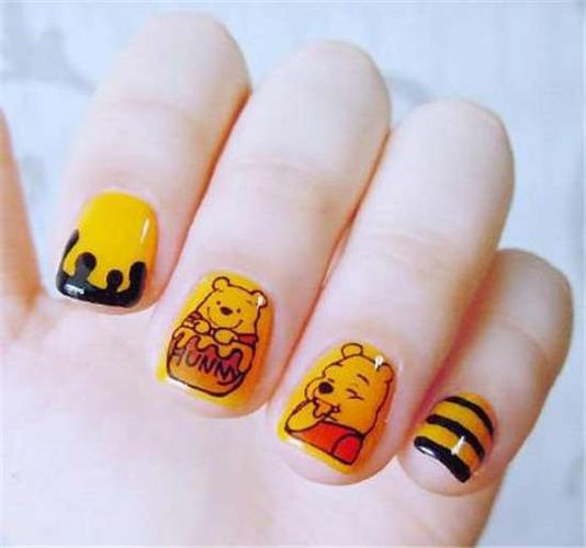 2018卡通美甲图片 超可爱的卡通甲哦