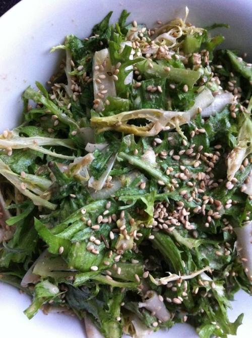 麻酱拌苦菜