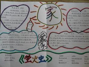 一家人去爬山的手抄报 民族一家亲手抄报