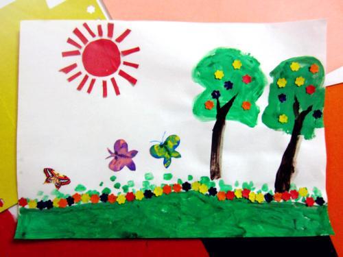 幼儿园关于春天的画