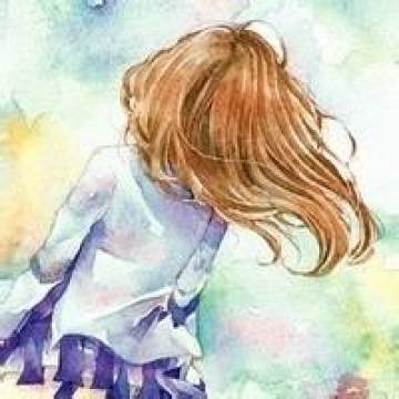 成熟的漫画头像女生头像背影图片
