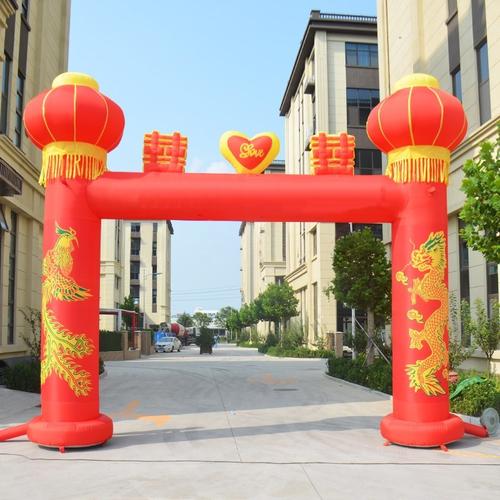新品2020新款彩虹门气拱门婚庆充气拱门8米10米结婚气模定制欧式
