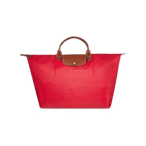 longchamp 珑骧 短柄可折叠手提单肩饺子包 l 红色