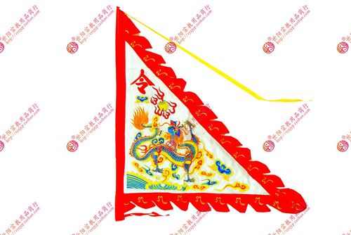 五色龙旗 60寸 (套装) 宫庙旗子 宗教用品