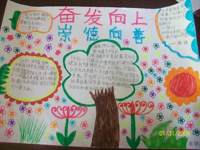 我是向上向善好队员手抄报内容