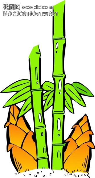 竹子简笔画 竹子简笔画彩色