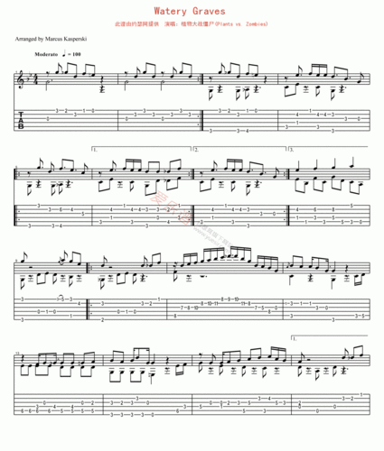 zombies)《watery graves》》吉他谱-c大调音乐网