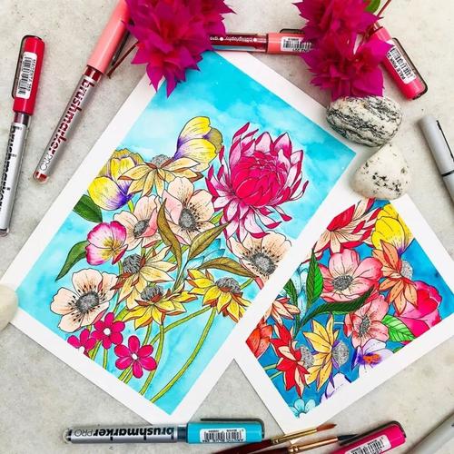 以 及点,线,面结合形式 创造出复杂,多样,奇形怪状的线描装饰画 如果