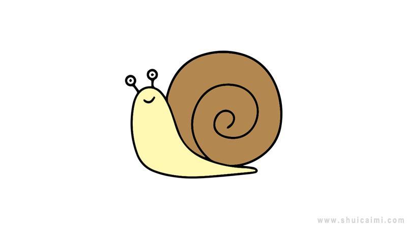 小蜗牛简笔画怎么画小蜗牛简笔画好看