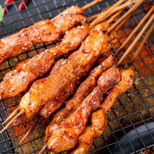 鸭肉千滋美味大肉串烧烧烤食材100克大串整箱鸡肉丸