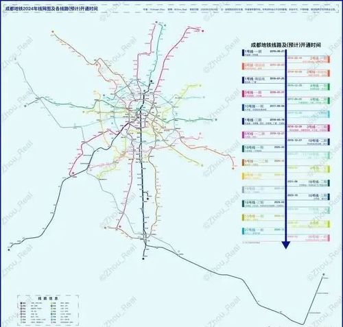 以下是2024年成都地铁开通图
