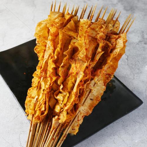 500串烤豆皮烧烤食材夺命小串铁板烧涮串东北豆腐年货