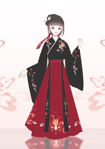 汉服设计之【交领齐腰襦裙】——玉满堂