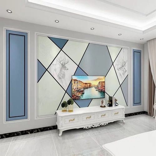 电视背景墙壁纸装饰壁画墙画墙布3d影视墙带框客厅大气家和8d壁布