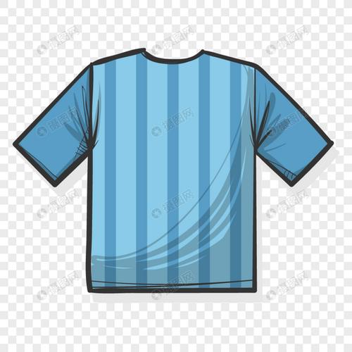 手绘足球球衣主题矢量素材