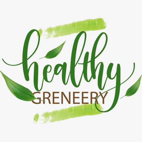 手绘healthy 字体标签