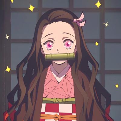 鬼灭之刃 自截 头像 灶门祢豆子 自调色