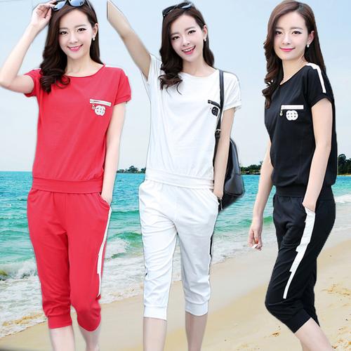 运动服套装女大码_大码运动服女胖mm跑步_大码运动服