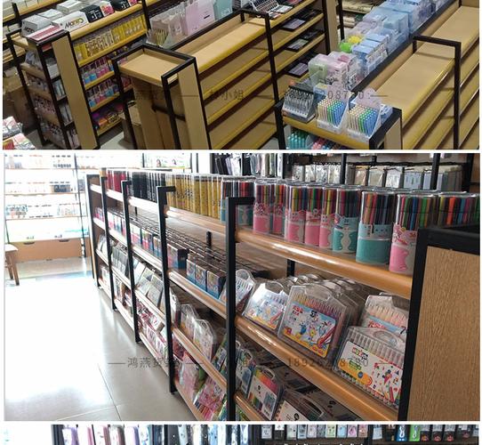 文具店货架展示架晨光文具店办公用品文体店钢木货架商超货架厂家