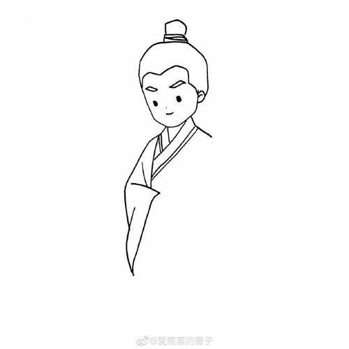简笔画教程一起来画古风汉服美女简笔画仙仙的美极了