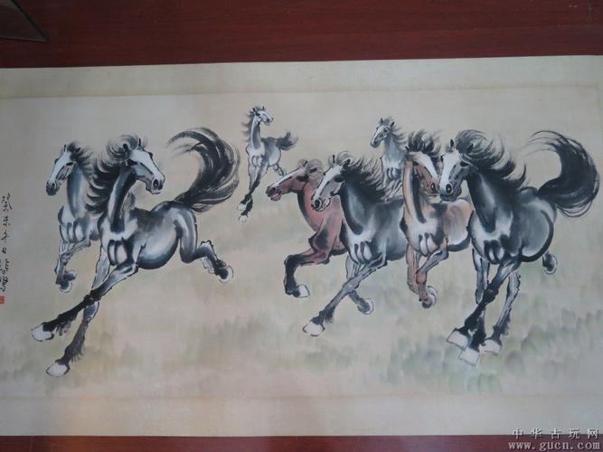 [藏品编号:19307650] 徐悲鸿八骏马