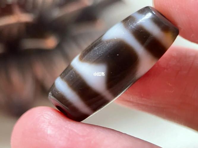 精品四线虎牙天珠50090_天珠_文玩_玛瑙_兴趣爱好