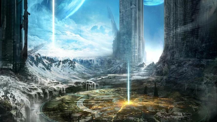 有没有这类渺小和巨大对比形成强烈的视觉震撼的图片,动漫的最好.