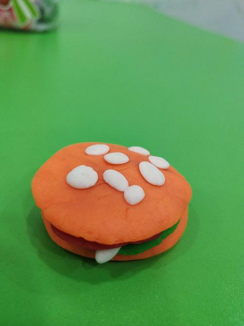 康语手工作品——橡皮泥系列:汉堡包