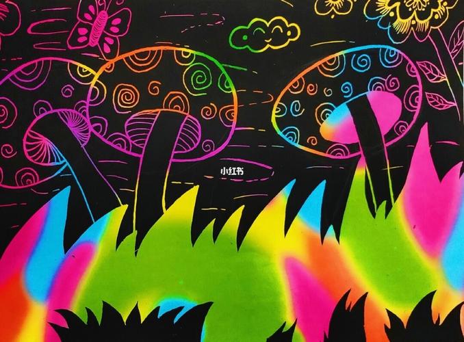 刮画作品_画作_文化_绘画