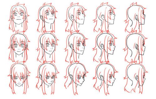 动漫人物的侧面怎么画?