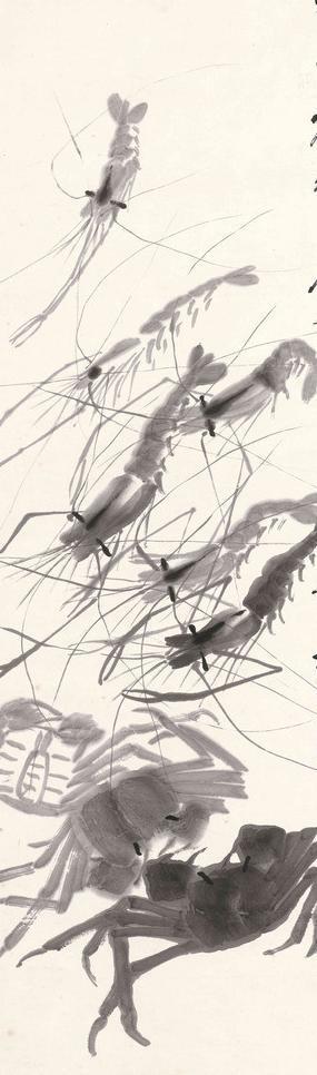 齐白石 虾图片模板下载体积:2.86m