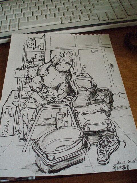 速写《我的宿舍》