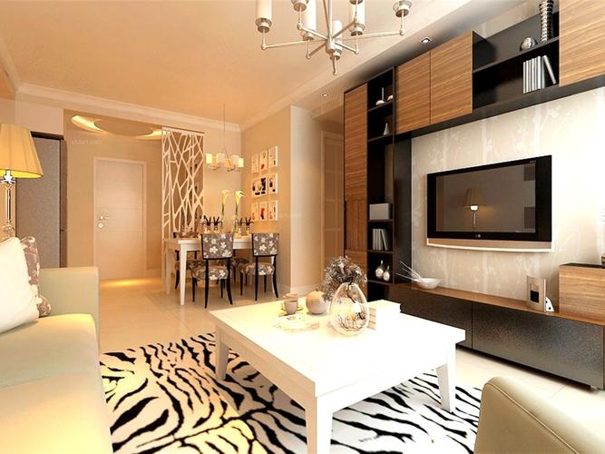 万科春河里120平 现代混搭风格装修效果图