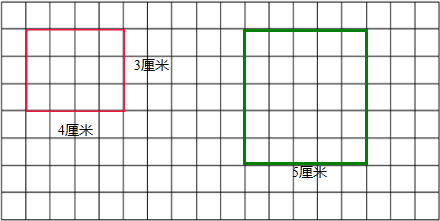 下面的每个方格表示1平方米,在方格纸上画出一个面积是12平方厘米的长