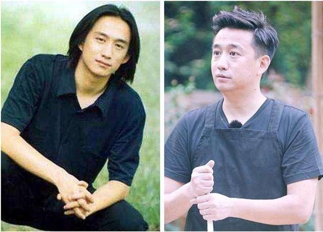 黄磊真的是一个很帅的帅哥,留着长头发,如果不是知道他是北电的老师