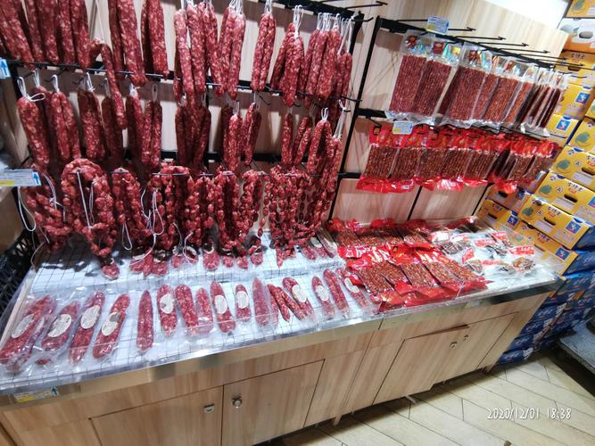 腊肉陈列货量少