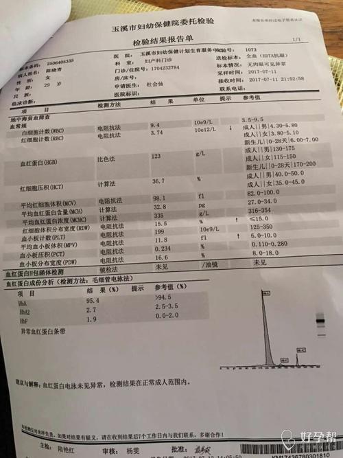 地中海贫血筛查帮忙看看正常吗?