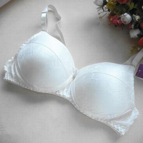 升级版双面真丝文胸无钢圈不变形薄海绵垫透气亲肤桑蚕丝胸罩大码