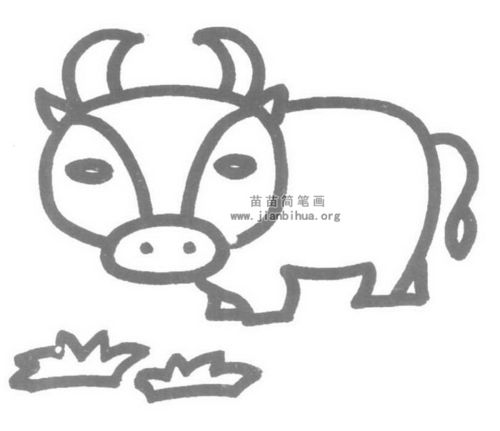 牛的儿歌和简笔画教程