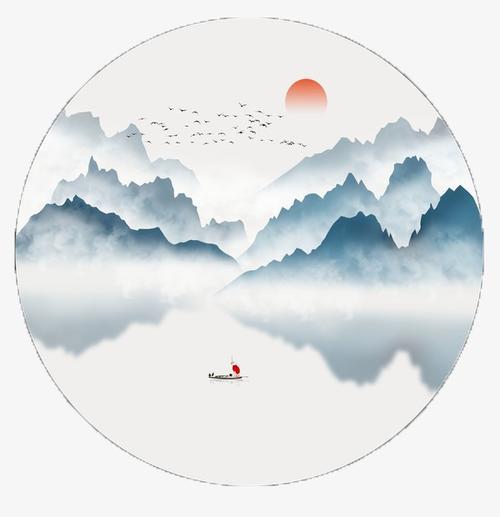 现代山水画长卷图片-现代山水画长卷作品素材欣赏