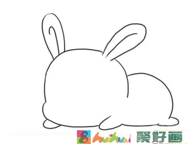 步骤三:画出小兔子的手和脚