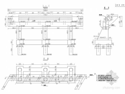 0号桥台一般构造图