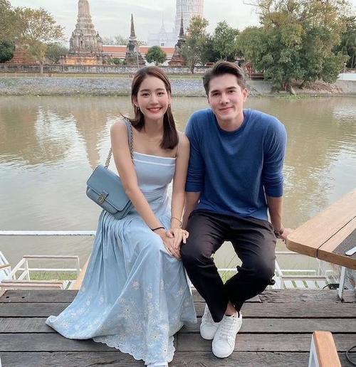 泰星mik和preaw合作的新剧正式开机,与女友bow相约美术馆秀恩爱