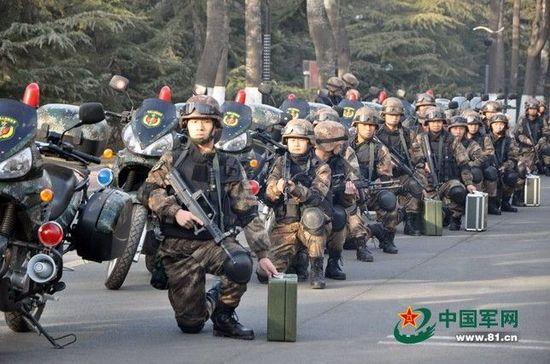 北京卫戍区警卫部队曝光负责反恐应急任务图