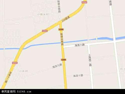 中国山东省青岛市黄岛区琅琊镇地图(卫星地图)