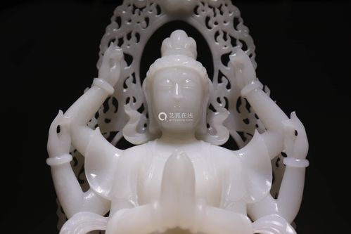 和田玉观音像摆件 nephrite guanyin ornament