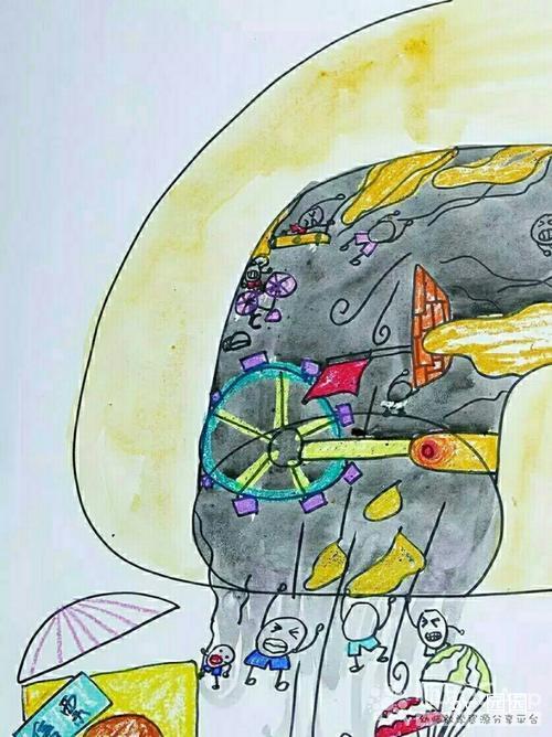 幼儿美术创意作品《鼻子的联想》