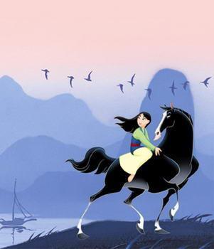 花木兰缇父从军骑马的简笔画 简笔画图片大全-蒲城